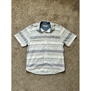 EUC I Tommy Bahama I Men's Short Sleeve Striped Button Up Shirt I Size Medium